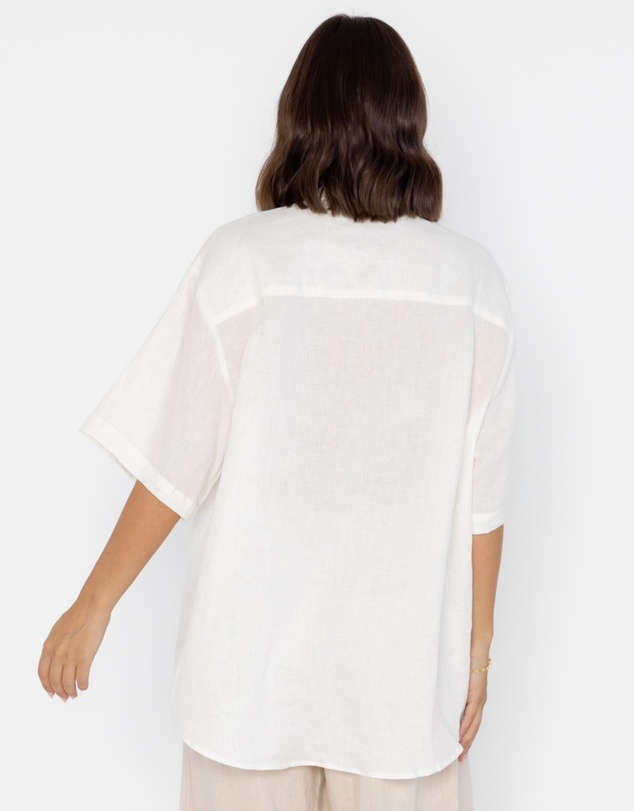 ALEXANDRA - Rogue Shirt Linen White