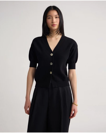 Oxford - Monica Puffer Sleeve Cardigan