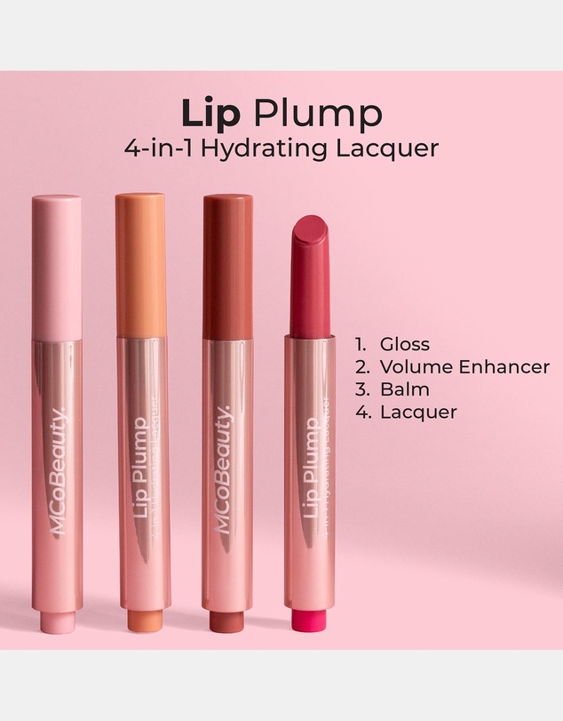MCoBeauty - Lip Plump 4-in-1 Hydrating Lacquer - Emily (Nude Pink)