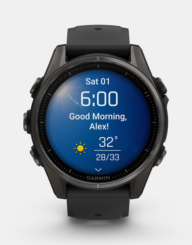 Garmin - fenix 8, 43mm, AMOLED, Sapphire