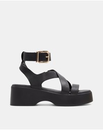 Call It Spring - Raia Ankle Strap Wedge Sandals