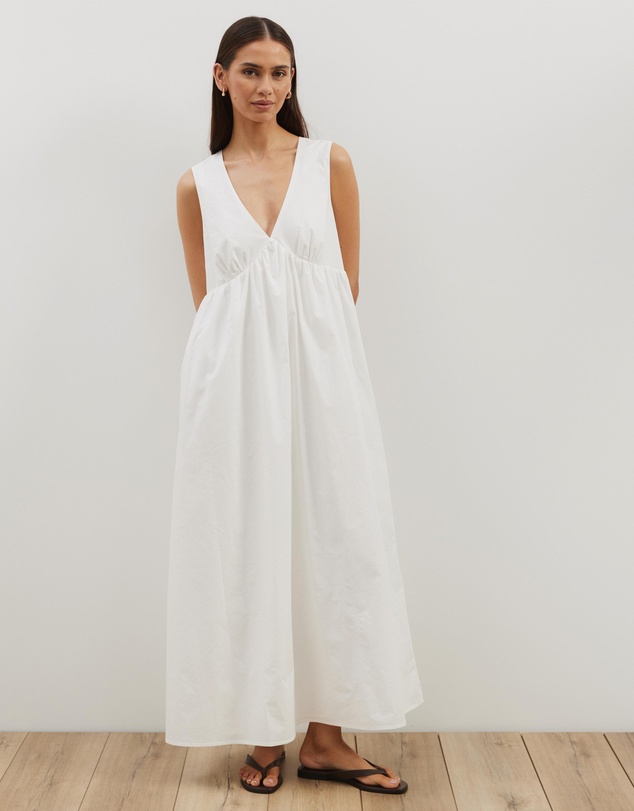 Atmos&Here - Louisa V-Neck Midi Dress