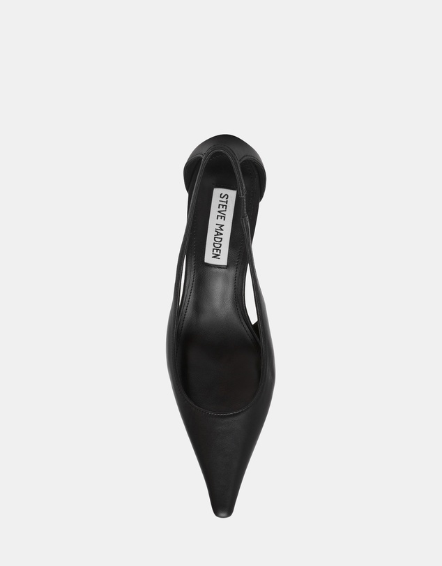 Steve Madden - Altra Black Leather Heels