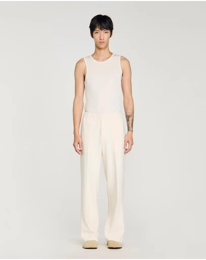 Sandro - Large Jersey Pants