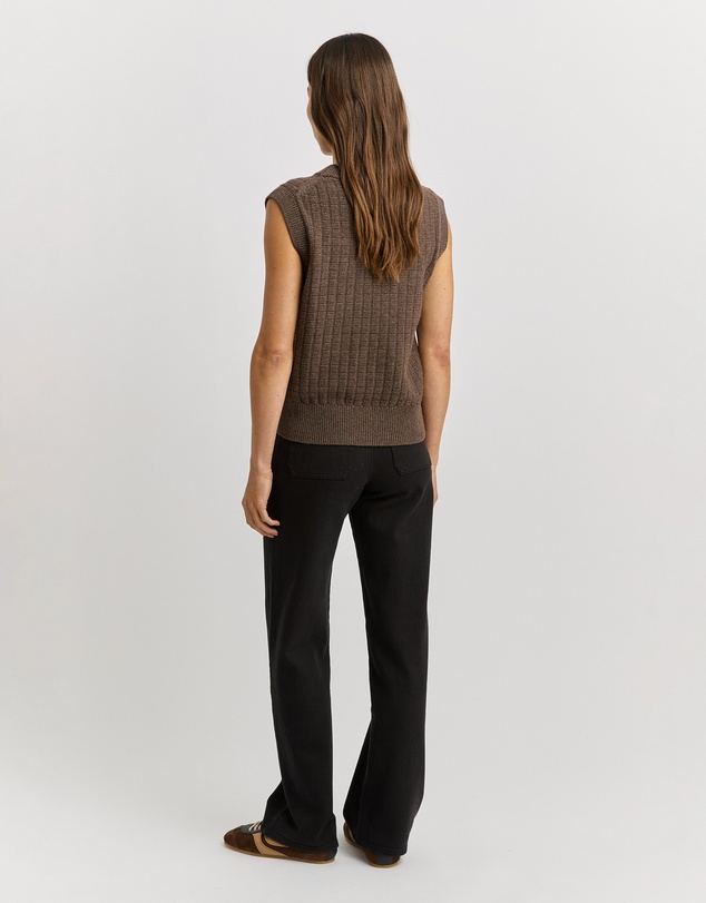 Toorallie - Grid Knit Vest