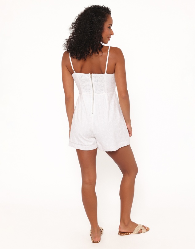 Petal & Pup - Reesa Playsuit - White Embroidery