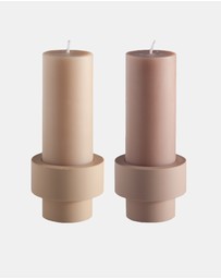 porter green - flipp sml silicone unbreakable candle holder set