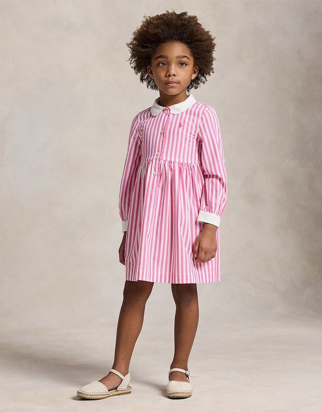 Polo Ralph Lauren - Striped Cotton Poplin Shirtdress - Kids