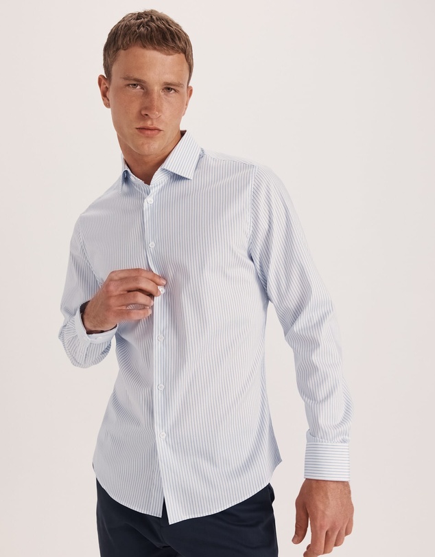 SABA - Prince Long Sleeve Tapered Stripe Shirt