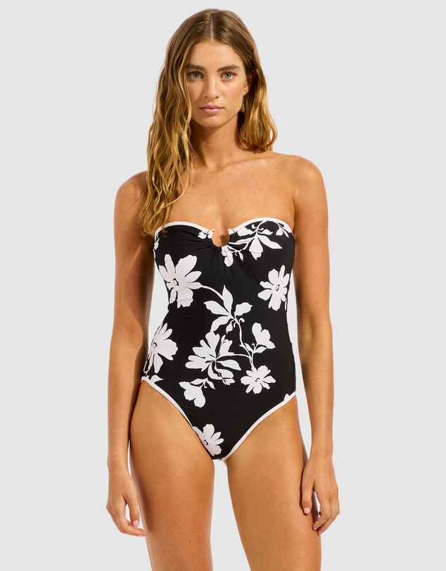 Seafolly - Mayflower Ring Front Bandeau One Piece Swimsuit