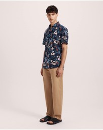 SABA - Evander Cotton Print Short Sleeve Classic Shirt