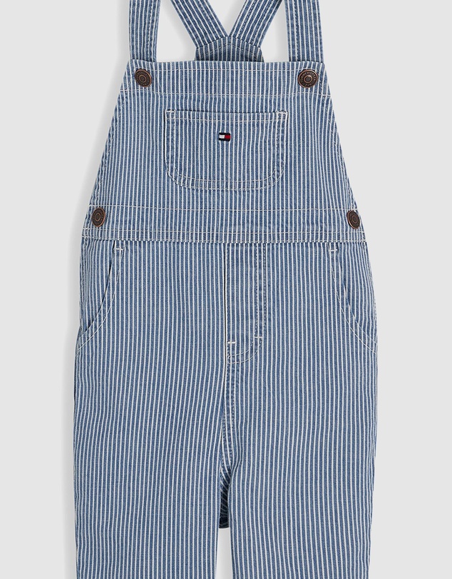 Tommy Hilfiger - Railroad Stripe Denim Dungarees - Babies