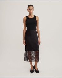 Witchery - Lace Trim Skirt