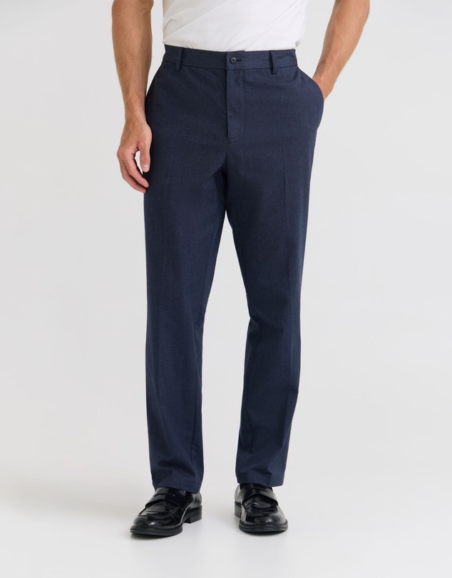 Oxford - Marlo Herringbone Cotton Trousers