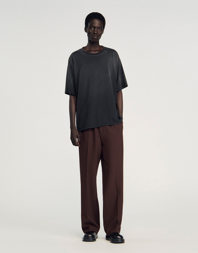 Sandro - Washed Black Tee Shirt