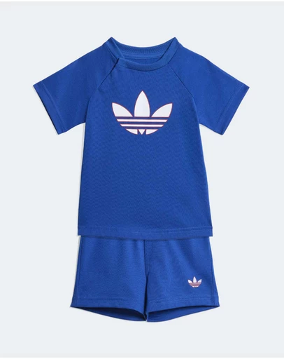 adidas Originals - Trefoil Shorts and Tee Set - Babies-Kids