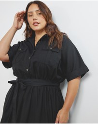 Atmos&Here Curvy - Lyndon Utility Midi Dress
