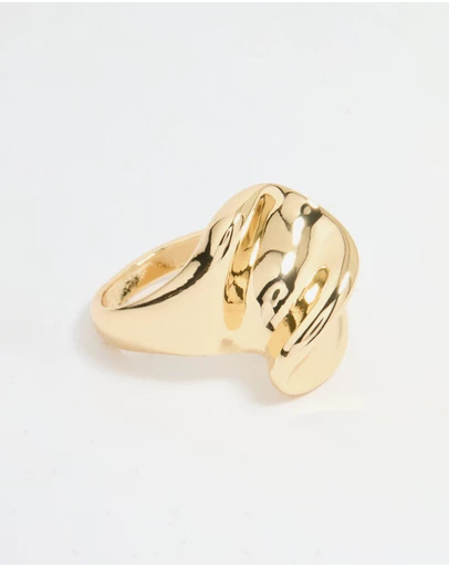 Lovisa - Gold Plated Twisted Oval Ring