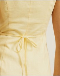 Atmos&Here - Juno Tailored Linen Blend Mini Dress