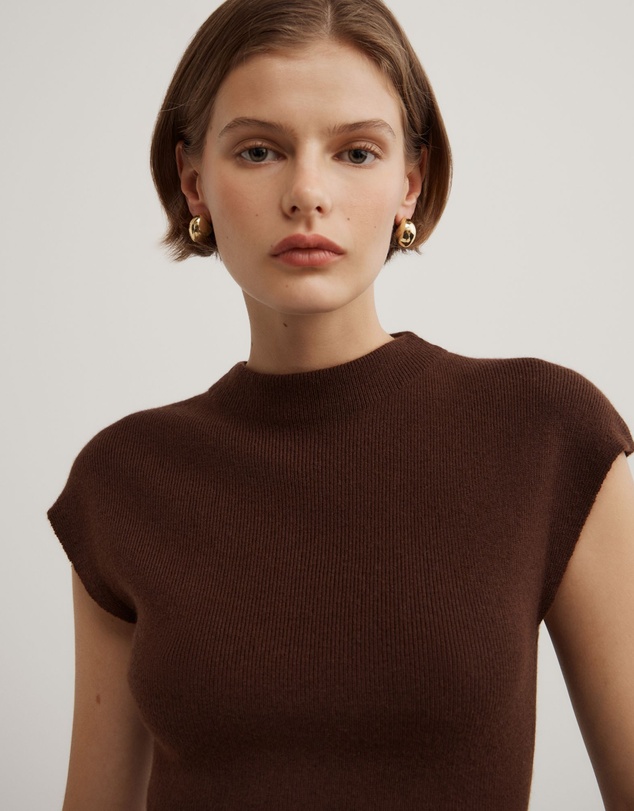 Witchery - High Neck Knit T-shirt
