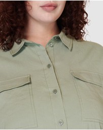 Sweaty Betty - Summer Stretch Linen Utility Shirt