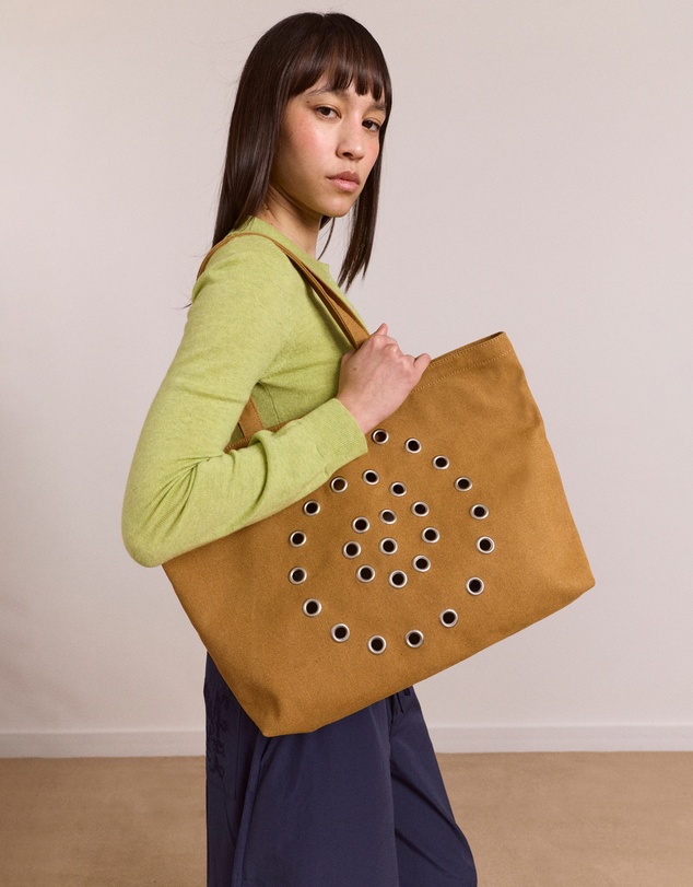 Damson Madder - Raine Swirly Eyelet Tote Bag
