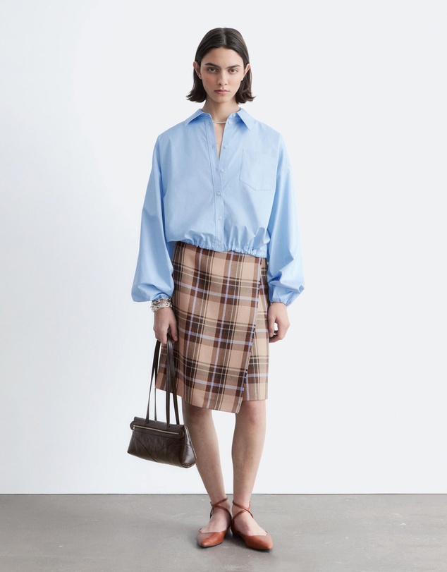 & Other Stories - Cropped Drawstring Shirt