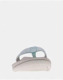 Mia Vita - Allora Toe Post Sandal - Jade Rhinestone