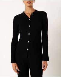 Petal & Pup - Aylia Ribbed Knit Set - Black