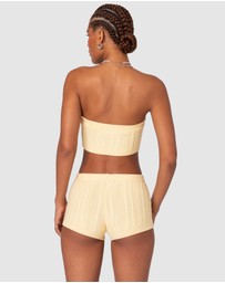 EDIKTED - Raegan Cable Knit Bandeau Top