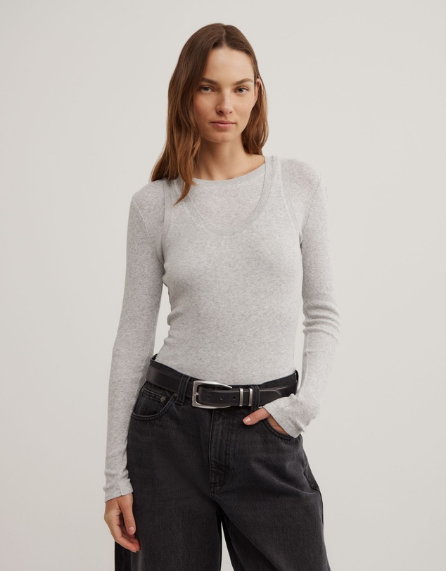 Witchery - Long Sleeve Overlay Top