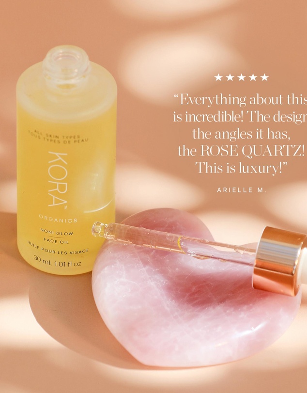 KORA Organics - Rose Quartz Heart Facial Sculptor