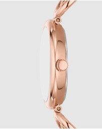 Fossil - Carlie Rose Gold Tone Analogue Watch