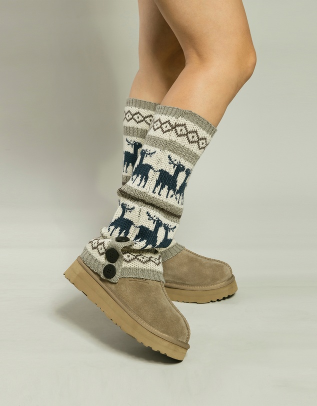 Ozwear Connection Uggs - Ugg Cardy Stretchy Knit Leg Warmers Slouch Socks