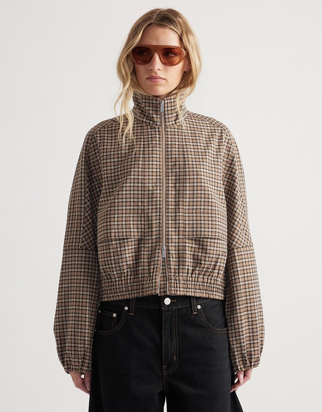 Decjuba - Violet Zip Check Jacket