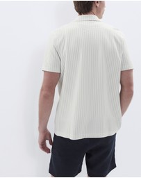 UNISON - Stripe Seersucker Button Thru