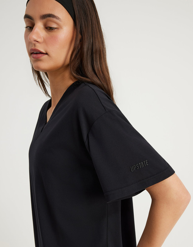 Upstate - Air Flex V-Neck T-Shirt - Black