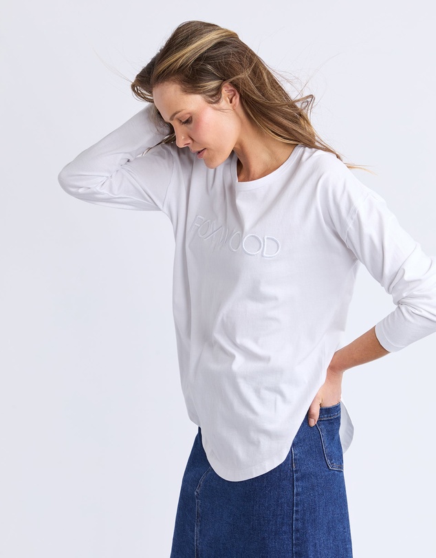Foxwood - Standard Long Sleeve White