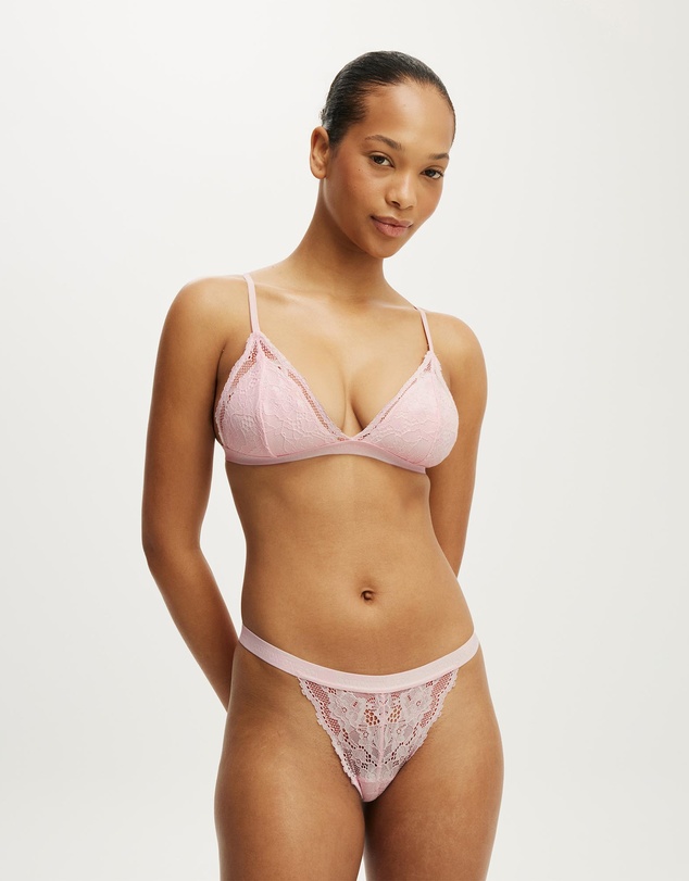 Cotton On Body - Everyday Lace Triangle Padded Bralette