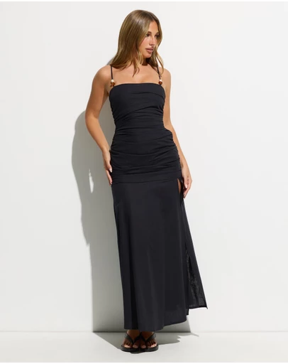 Dazie - Amber Cotton Beaded Maxi Dress