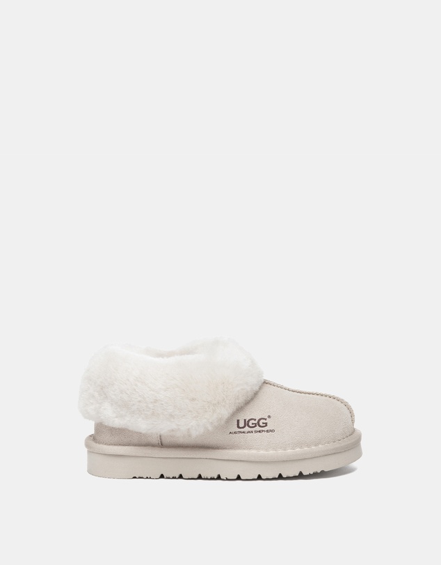 EVERAU - Australian Shepherd Ugg Kids Homey Slipper Cow Suede Upper House Shoes