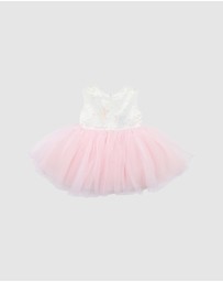 Bebe by Minihaha - Butterfly Appliqued Dress - Babies