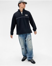 BDG By Urban Outfitters - BDG Dust Mock Neck Half Zip Sweat