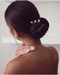 The White Collection - Blair - Pearl Detail Silver Bridal Hair Pins