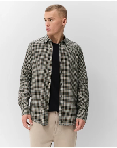 UNISON - Brushed Gingham Regular Fit Shirt