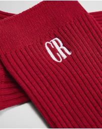 Country Road - Australian Cotton Blend Cr Ribbed Three Quarter Crew Sock
