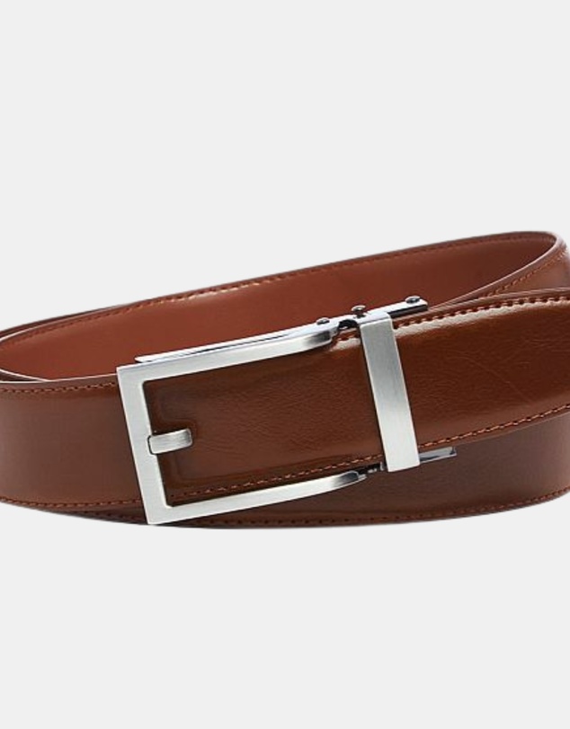 Buckle - Hamilton. Australian Made Auto Leather Belt. 35mm width.
