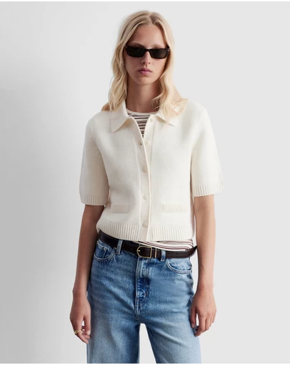 & Other Stories - Knitted Short-Sleeve Cardigan