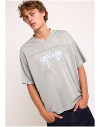 Black Noise White Rain - Asteroid Jersey T-Shirt