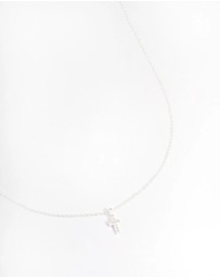 Lovisa - Sterling Silver Cubic Zirconia Small Cross Necklace
